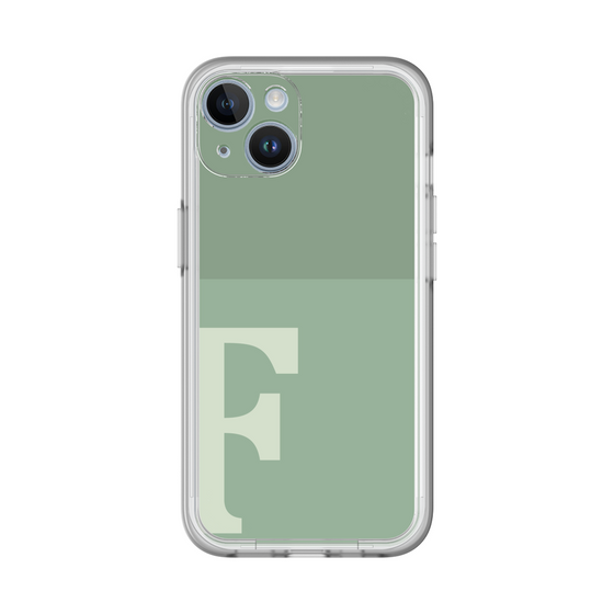 Slim Protection Premium Case［ オリジナル - initial two tone - F green ］