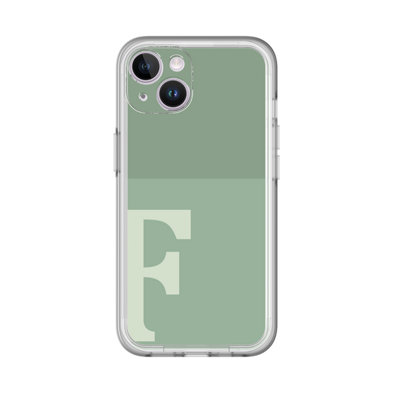 Slim Protection Premium Case［ オリジナル - initial two tone - F green ］