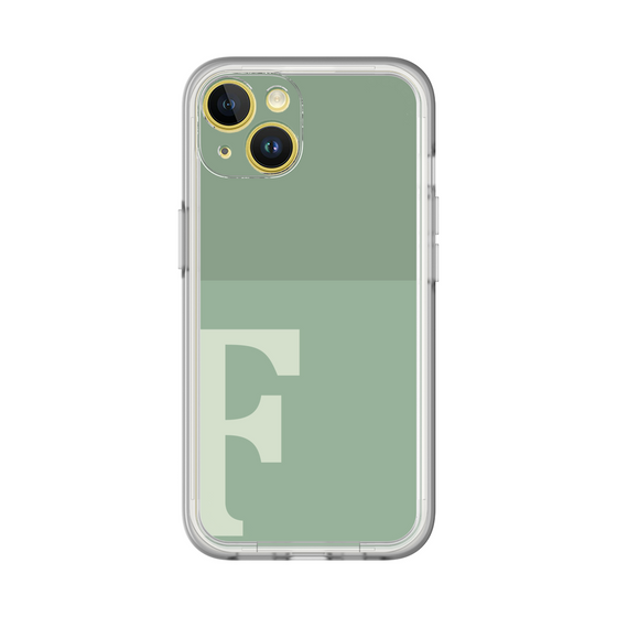Slim Protection Premium Case［ オリジナル - initial two tone - F green ］