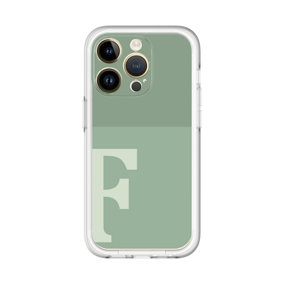 Slim Protection Premium Case［ オリジナル - initial two tone - F green ］