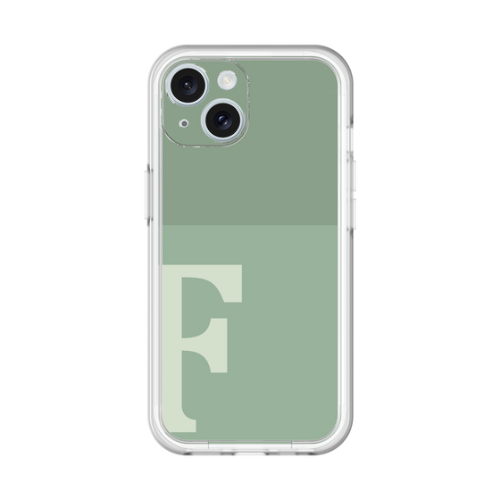 Slim Protection Premium Case［ オリジナル - initial two tone - F green ］