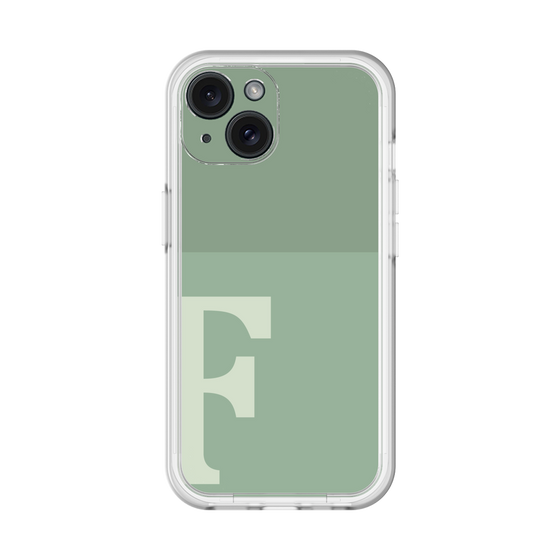 Slim Protection Premium Case［ オリジナル - initial two tone - F green ］