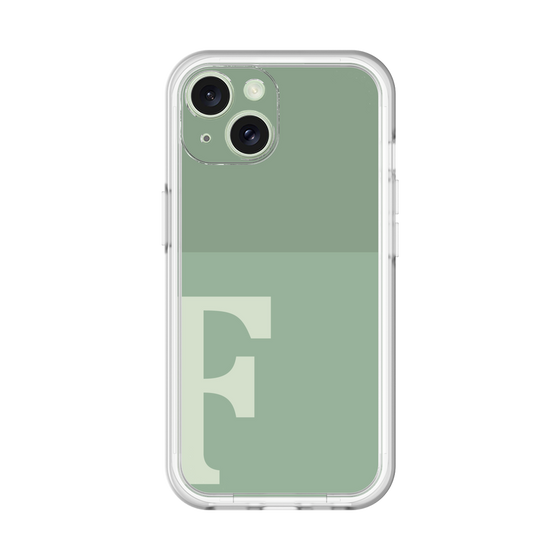 Slim Protection Premium Case［ オリジナル - initial two tone - F green ］