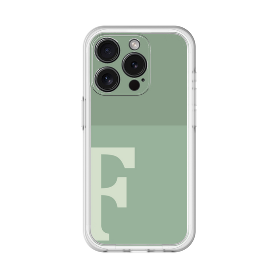Slim Protection Premium Case［ オリジナル - initial two tone - F green ］