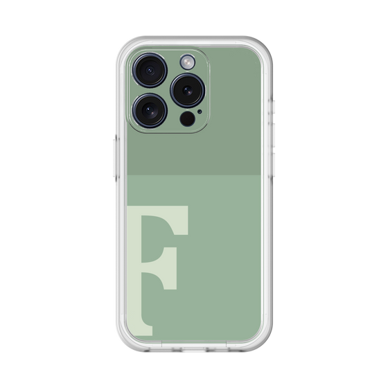 Slim Protection Premium Case［ オリジナル - initial two tone - F green ］