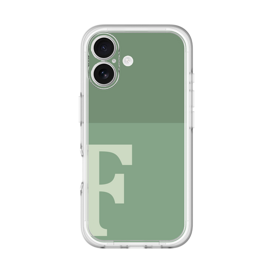 Slim Protection Premium Case［ オリジナル - initial two tone - F green ］