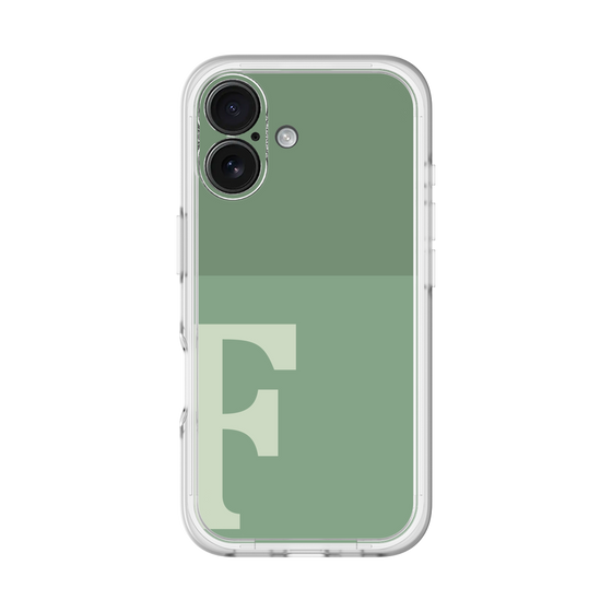 Slim Protection Premium Case［ オリジナル - initial two tone - F green ］