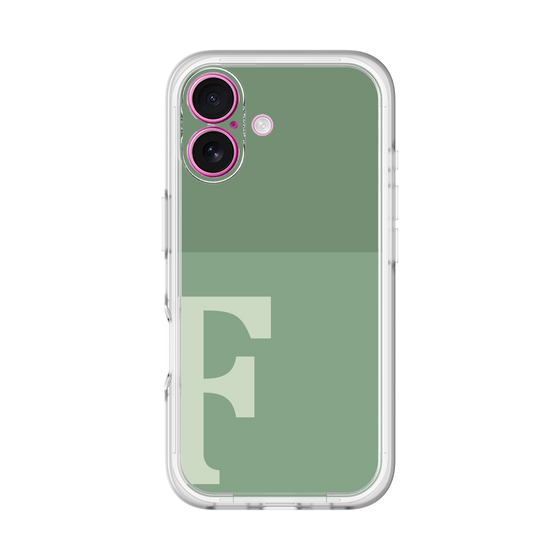 Slim Protection Premium Case［ オリジナル - initial two tone - F green ］