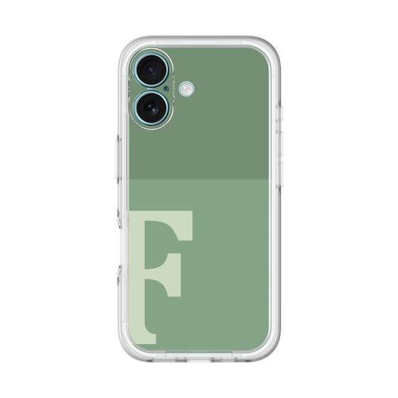 Slim Protection Premium Case［ オリジナル - initial two tone - F green ］