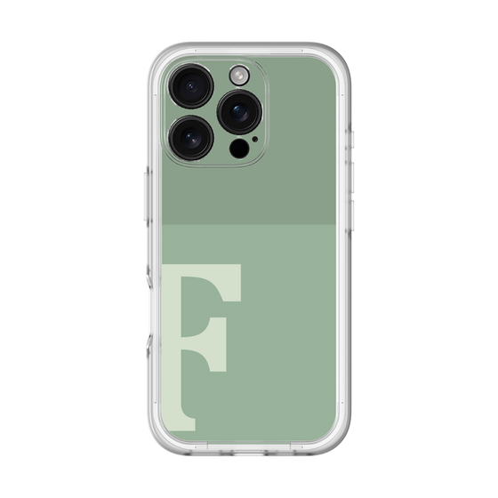 Slim Protection Premium Case［ オリジナル - initial two tone - F green ］