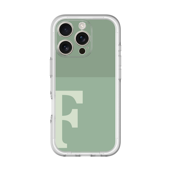 Slim Protection Premium Case［ オリジナル - initial two tone - F green ］