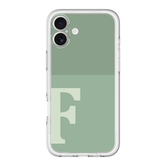 Slim Protection Premium Case［ オリジナル - initial two tone - F green ］