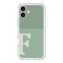 Slim Protection Premium Case［ オリジナル - initial two tone - F green ］