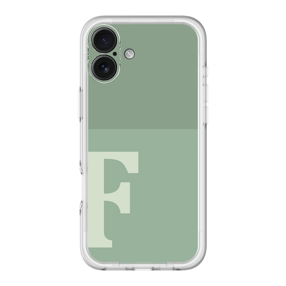 Slim Protection Premium Case［ オリジナル - initial two tone - F green ］