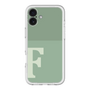 Slim Protection Premium Case［ オリジナル - initial two tone - F green ］