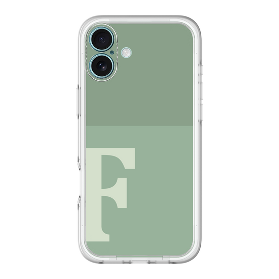 Slim Protection Premium Case［ オリジナル - initial two tone - F green ］