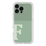Slim Protection Premium Case［ オリジナル - initial two tone - F green ］