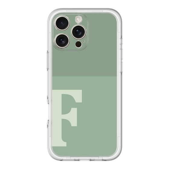 Slim Protection Premium Case［ オリジナル - initial two tone - F green ］