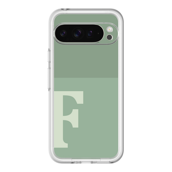 Slim Protection Premium Case［ オリジナル - initial two tone - F green ］