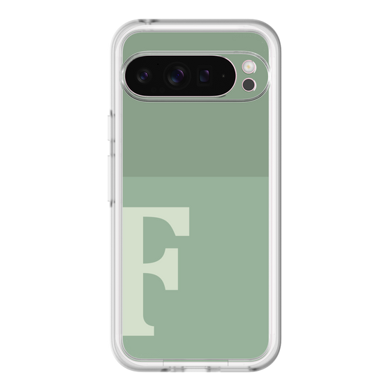 Slim Protection Premium Case［ オリジナル - initial two tone - F green ］