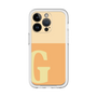Slim Protection Premium Case［ オリジナル - initial two tone - G orange ］
