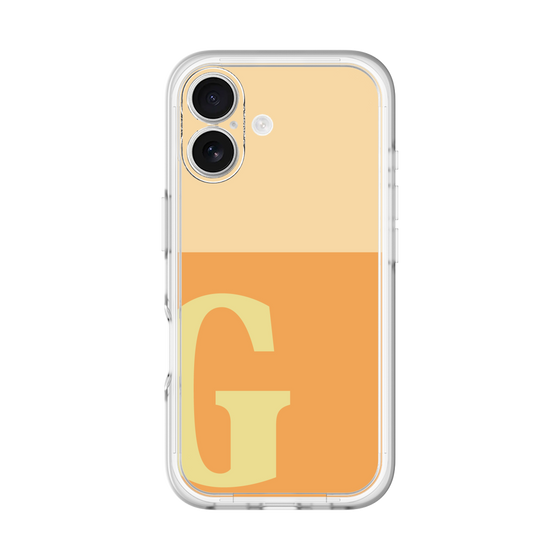 Slim Protection Premium Case［ オリジナル - initial two tone - G orange ］