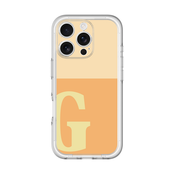 Slim Protection Premium Case［ オリジナル - initial two tone - G orange ］