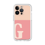 Slim Protection Premium Case［ オリジナル - initial two tone - G pink ］