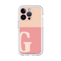 Slim Protection Premium Case［ オリジナル - initial two tone - G pink ］