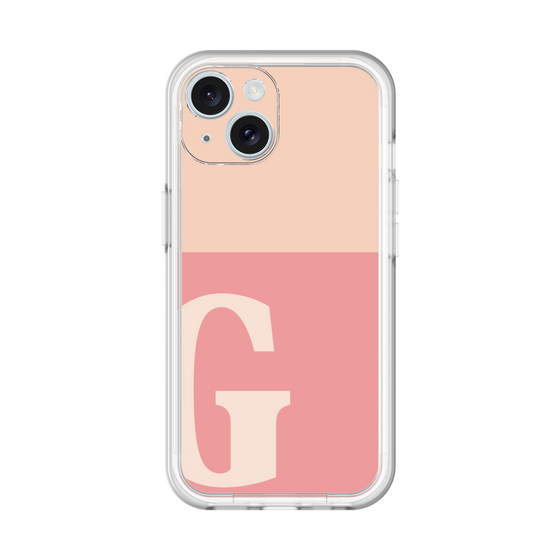 Slim Protection Premium Case［ オリジナル - initial two tone - G pink ］