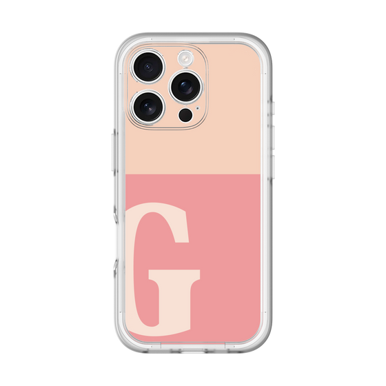Slim Protection Premium Case［ オリジナル - initial two tone - G pink ］