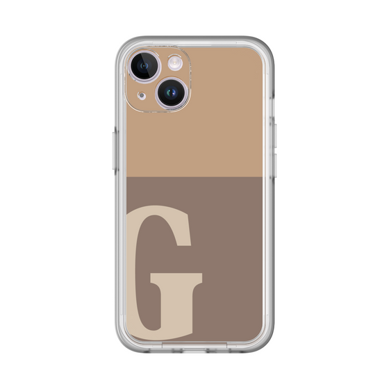 Slim Protection Premium Case［ オリジナル - initial two tone - G brown ］
