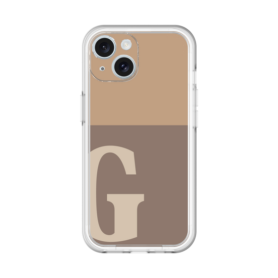 Slim Protection Premium Case［ オリジナル - initial two tone - G brown ］