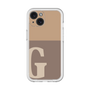 Slim Protection Premium Case［ オリジナル - initial two tone - G brown ］