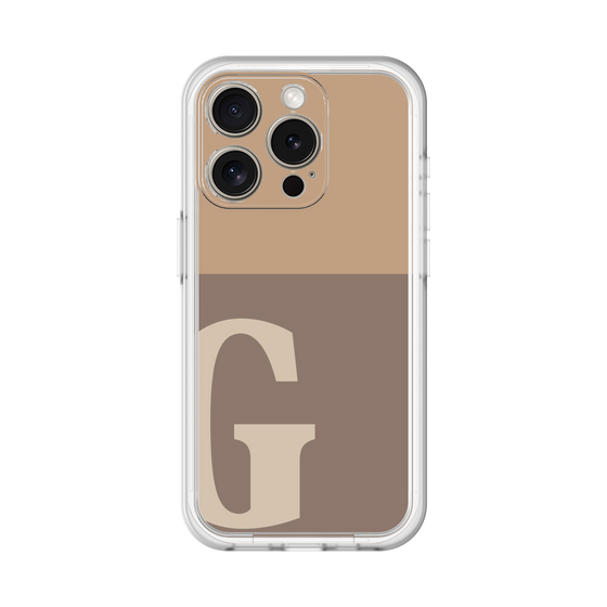Slim Protection Premium Case［ オリジナル - initial two tone - G brown ］