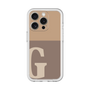 Slim Protection Premium Case［ オリジナル - initial two tone - G brown ］