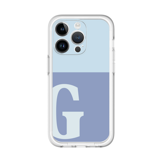 Slim Protection Premium Case［ オリジナル - initial two tone - G blue ］