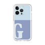 Slim Protection Premium Case［ オリジナル - initial two tone - G blue ］