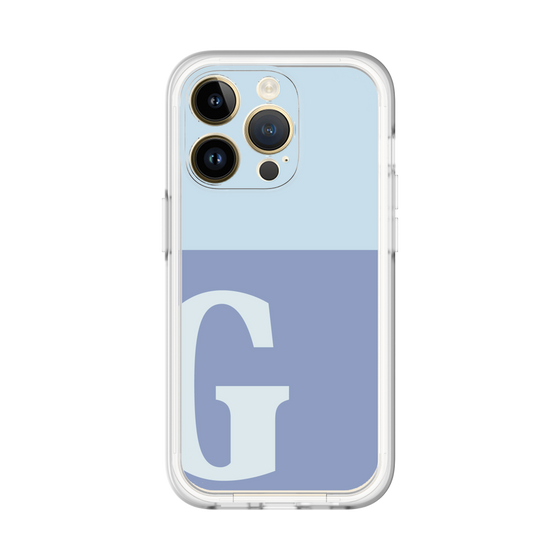Slim Protection Premium Case［ オリジナル - initial two tone - G blue ］