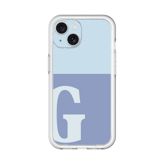 Slim Protection Premium Case［ オリジナル - initial two tone - G blue ］