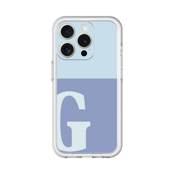 Slim Protection Premium Case［ オリジナル - initial two tone - G blue ］