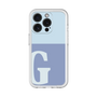 Slim Protection Premium Case［ オリジナル - initial two tone - G blue ］