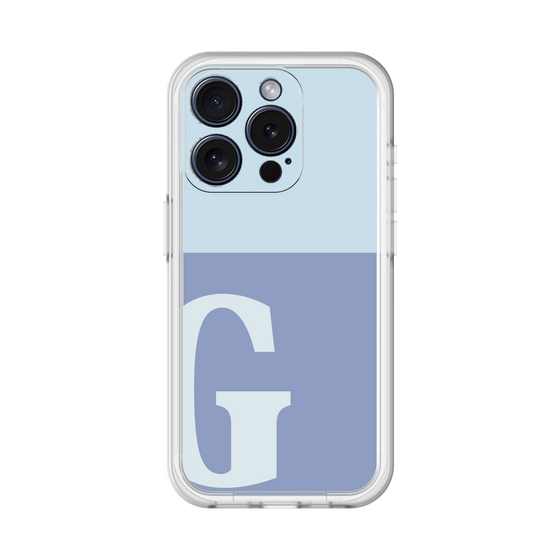 Slim Protection Premium Case［ オリジナル - initial two tone - G blue ］