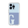 Slim Protection Premium Case［ オリジナル - initial two tone - G blue ］