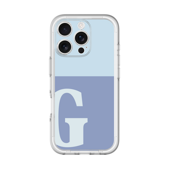 Slim Protection Premium Case［ オリジナル - initial two tone - G blue ］