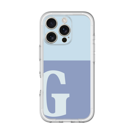 Slim Protection Premium Case［ オリジナル - initial two tone - G blue ］