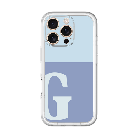 Slim Protection Premium Case［ オリジナル - initial two tone - G blue ］