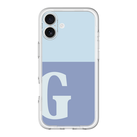 Slim Protection Premium Case［ オリジナル - initial two tone - G blue ］