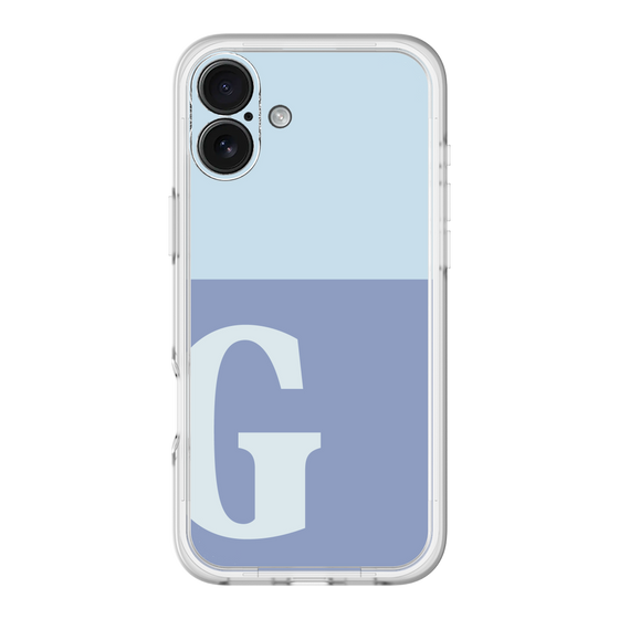 Slim Protection Premium Case［ オリジナル - initial two tone - G blue ］