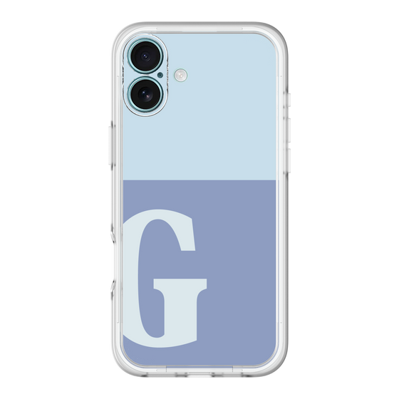 Slim Protection Premium Case［ オリジナル - initial two tone - G blue ］